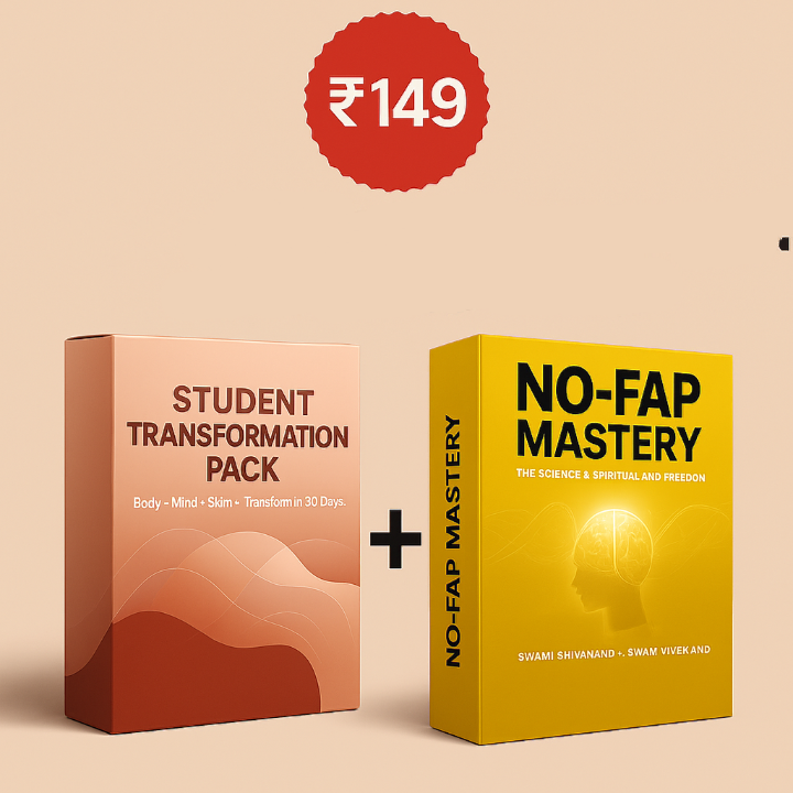 Student Transformation Pack + NoFap Mastery (Combo Offer) – सिर्फ ₹149